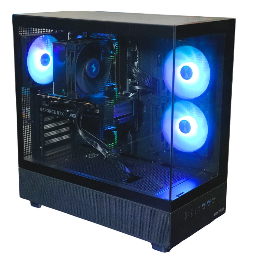Top Fragger Pro gaming computer med RTX 5060, Intel Core i5-12400F, 16GB DDR5 RAM og 1TB NVMe SSD – stærk gamer PC til 1080p og 1440p gaming
