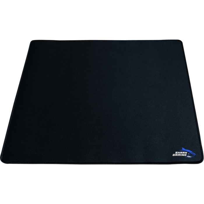 SharkGaming musemåtte 450x400mm med control overflade, skridsikker gummibund og stitched edges – perfekt til gaming