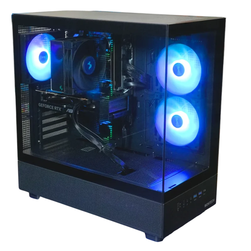 Top Fragger Pro gaming computer med RTX 5060, Intel Core i5-12400F, 16GB DDR5 RAM og 1TB NVMe SSD – stærk gamer PC til 1080p og 1440p gaming